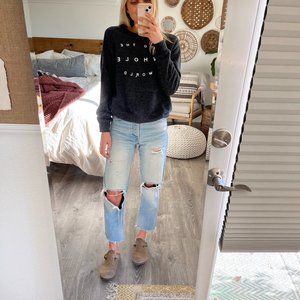Cute and Cozy Gray Crewneck Sweatshirt